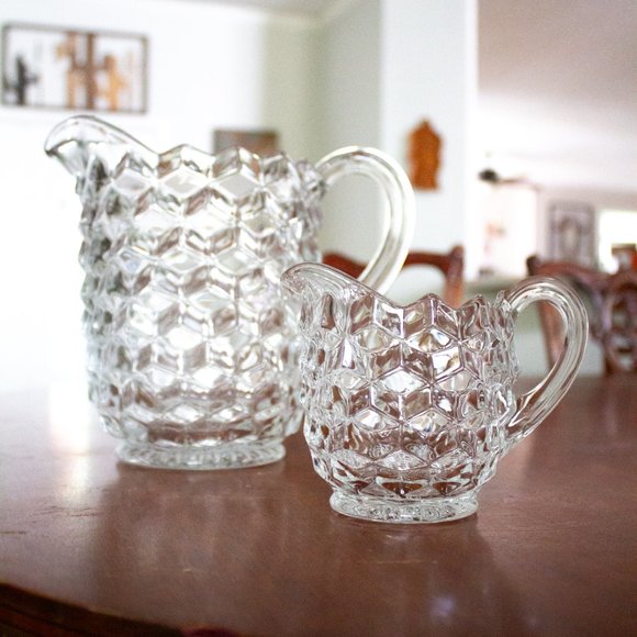 ✨️Vintage✨️ Ice Cube Glass Pattern Bar Set - Picture 3 of 7